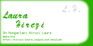 laura hirczi business card